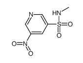 N-methyl-5-nitropyridine-3-sulfonamide结构式
