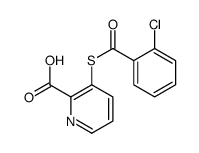 3-(2-chlorobenzoyl)sulfanylpyridine-2-carboxylic acid Structure