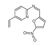 N-(5-ethenylpyridin-2-yl)-1-(5-nitrofuran-2-yl)methanimine结构式