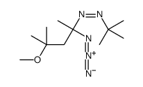 (2-azido-4-methoxy-4-methylpentan-2-yl)-tert-butyldiazene结构式