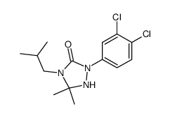 2-(3,4-dichloro-phenyl)-4-isobutyl-5,5-dimethyl-[1,2,4]triazolidin-3-one Structure