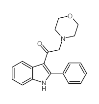 2-(4-Morpholinyl)-1-(2-phenyl-1H-indol-3-yl)ethanone structure
