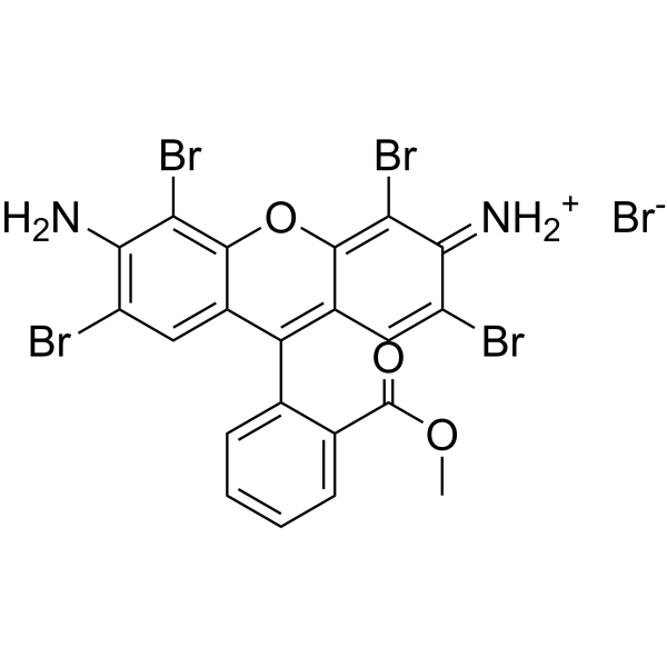 Tetrabromorhodamine 123 bromide结构式