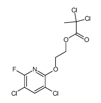 2-(3,5-Dichloro-6-fluoro-pyridin-2-yloxy)-ethyl 2,2-dichloropropionate结构式