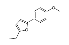 2-ethyl-5-(4-methoxyphenyl)furan Structure