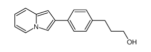 3-(4-indolizin-2-ylphenyl)propan-1-ol Structure