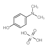 4-dimethylaminophenol; sulfuric acid Structure