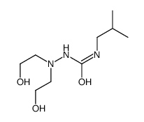 1-[bis(2-hydroxyethyl)amino]-3-(2-methylpropyl)urea结构式