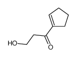 1-(cyclopenten-1-yl)-3-hydroxypropan-1-one结构式