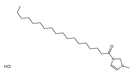 1-(1-methyl-1,2-dihydroimidazol-1-ium-3-yl)octadecan-1-one,chloride Structure