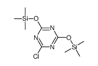(4-chloro-6-trimethylsilyloxy-1,3,5-triazin-2-yl)oxy-trimethylsilane结构式