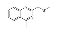 4-methyl-2-(methylsulfanylmethyl)quinazoline结构式