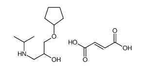 (E)-but-2-enedioic acid,1-cyclopentyloxy-3-(propan-2-ylamino)propan-2-ol Structure