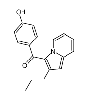 (4-hydroxyphenyl)-(2-propylindolizin-3-yl)methanone结构式