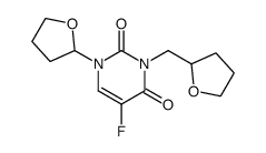 5-Fluoro-1-(tetrahydro-furan-2-yl)-3-(tetrahydro-furan-2-ylmethyl)-1H-pyrimidine-2,4-dione Structure