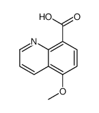 8-Quinolinecarboxylicacid,5-methoxy-(9CI) structure