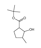 tert-butyl 2-hydroxy-3-methylcyclopentane-1-carboxylate Structure