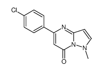 5-(4-chlorophenyl)-1-methylpyrazolo[1,5-a]pyrimidin-7-one Structure