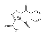 5-benzoyl-3-carbamoyl-1,2-oxazole-4-diazonium,chloride Structure