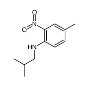 4-methyl-N-(2-methylpropyl)-2-nitroaniline Structure