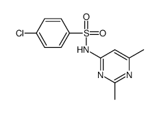4-chloro-N-(2,6-dimethylpyrimidin-4-yl)benzenesulfonamide结构式