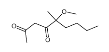 5-methoxy-5-methyl-nonane-2,4-dione结构式