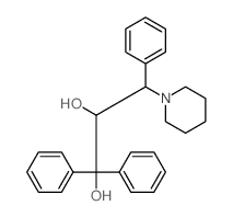 1,1,3-triphenyl-3-(1-piperidyl)propane-1,2-diol structure