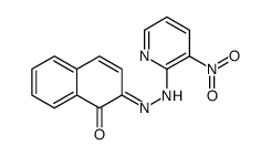 2-[(3-nitropyridin-2-yl)hydrazinylidene]naphthalen-1-one结构式