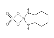 Platinum, (1,2-cyclohexanediamine-N,N)(sulfato(2-)-O,O)-, (SP-4-3-(cis))- Structure