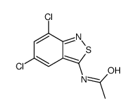 N-(5,7-dichloro-2,1-benzothiazol-3-yl)acetamide结构式