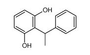 2-(1-phenylethyl)benzene-1,3-diol Structure