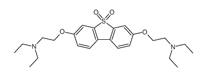 3,7-bis-(2-diethylaminoethoxy)-dibenzothiophene-5,5-dioxide Structure