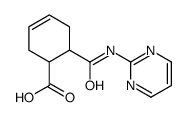 3-Cyclohexene-1-carboxylicacid,6-[(2-pyrimidinylamino)carbonyl]-(9CI) Structure