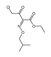 4-Chloro-2-[(Z)-isobutoxyimino]-3-oxo-butyric acid ethyl ester Structure