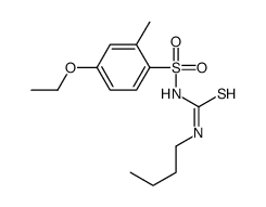 1-butyl-3-(4-ethoxy-2-methylphenyl)sulfonylthiourea结构式
