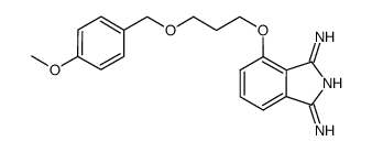 4-(3-((4-methoxybenzyl)oxy)propoxy)isoindoline-1,3-diimine结构式