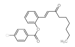 [2-(3-oxonon-1-enyl)phenyl] 4-chlorobenzoate Structure