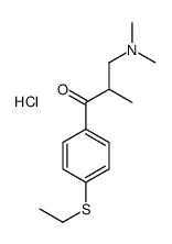 3-(dimethylamino)-1-(4-ethylsulfanylphenyl)-2-methylpropan-1-one,hydrochloride结构式