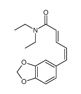 (2E,4E)-5-(1,3-benzodioxol-5-yl)-N,N-diethylpenta-2,4-dienamide Structure