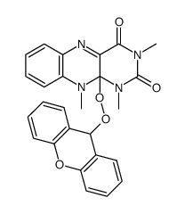 1,3,10-trimethyl-10a-xanthen-9-ylperoxy-10,10a-dihydro-1H-benzo[g]pteridine-2,4-dione Structure