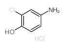 4-amino-2-chloro-phenol Structure
