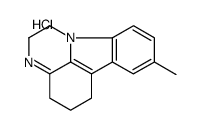 2,4,5,6-Tetrahydro-8-methyl-1H-pyrazino(3,2,1-jk)carbazole monohydrochloride Structure