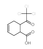 3-Cyclohexene-1-carboxylic acid, 6- (trichloroacetyl)- Structure