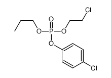 2-chloroethyl (4-chlorophenyl) propyl phosphate Structure