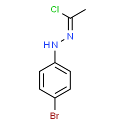 N-(p-Bromophenyl)ethanehydrazonoyl chloride结构式