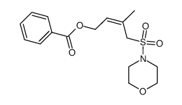 N-[(Z)-4-benzoyloxy-2-methylbut-2-ene-1-sulfonyl]morpholine结构式