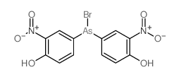 Phenol,4,4'-(bromoarsylene)bis[2-nitro- (8CI) structure