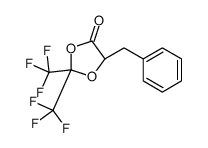 (5S)-5-benzyl-2,2-bis(trifluoromethyl)-1,3-dioxolan-4-one Structure