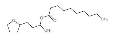 Decanoic acid,1-methyl-3-(tetrahydro-2-furanyl)propyl ester结构式