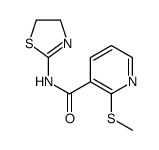 3-Pyridinecarboxamide,N-(4,5-dihydro-2-thiazolyl)-2-(methylthio)-(9CI) structure